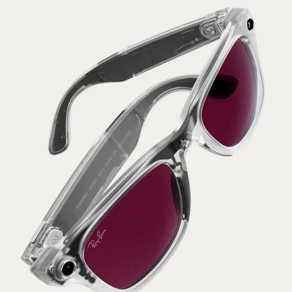 Ray-Ban Meta Wayfarer Gen 2 Limited Edition Transparent Clear/Ruby RW4006 - Picture 11 of 16